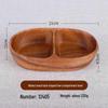 Chinese Walnut Wood Boat-Shaped Serving Tray