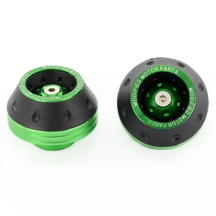 Universal Motorcycle Wheel Protection Crash Pad Cups Alloy Motorbike Crash Protectors Motocross Falling Front Fork Slider Cups
