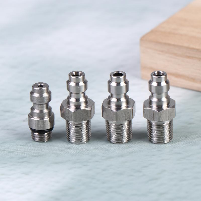1PC Quick Connect Valve For High Pressure Applications Featuring An 8mm Male Connector And M10*1 NPT/BSPP Compatibility