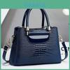 Stone Grain Genuine Leather Small Crossbody Bag With Inner Pocket For Casual Wear