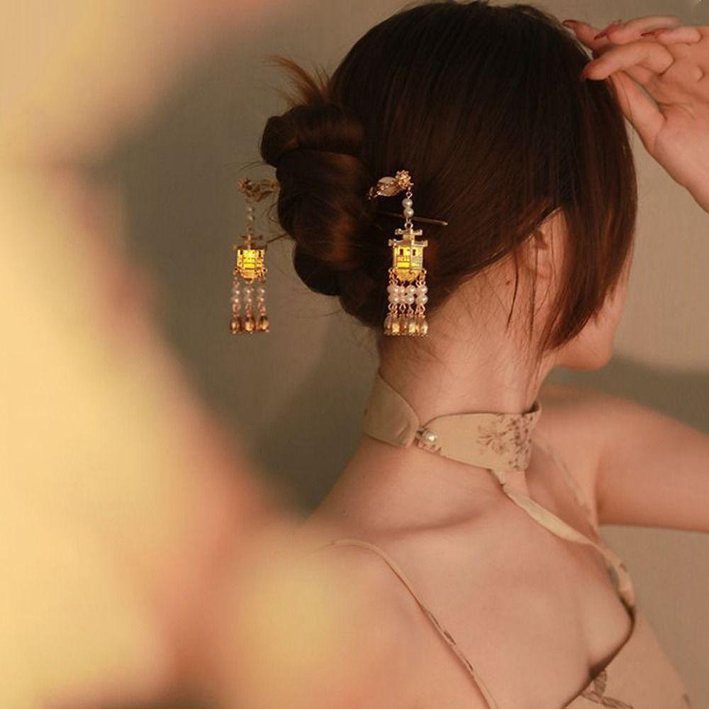 Flower Zinc Zinc Alloy Hanfu Hair Sticks Chinese Style Headwear Ancient Style Hairpin Girl Hair Accessories
