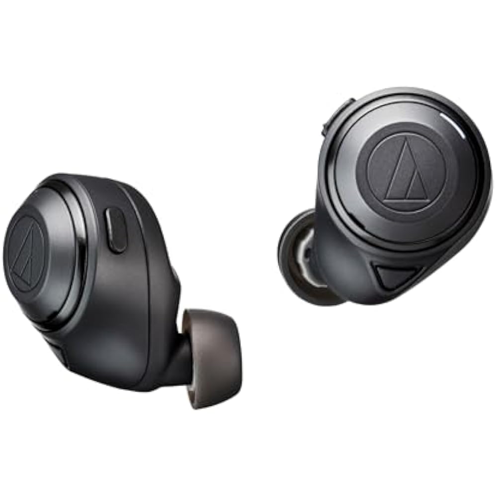 Audio-Technica ATH-CKS50TW BK Wireless Earbuds: Bluetooth/Wireless Earbuds, Noise Cancellation, D...