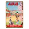 Metal Poster Japanese Ukiyo-e Retro Wall Art Vintage Home Bar Cafe Decor