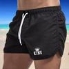 Summer Men's Beach Shorts Men's Three Quarter Shorts Beach Sports Quick Drying Casual Pants