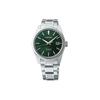 Seiko Presage Series 100M Water Resistant Date Display Large Three Hands Green Snowflake Dial Mechanical Movement Stainless Steel Bracelet SPB169J1