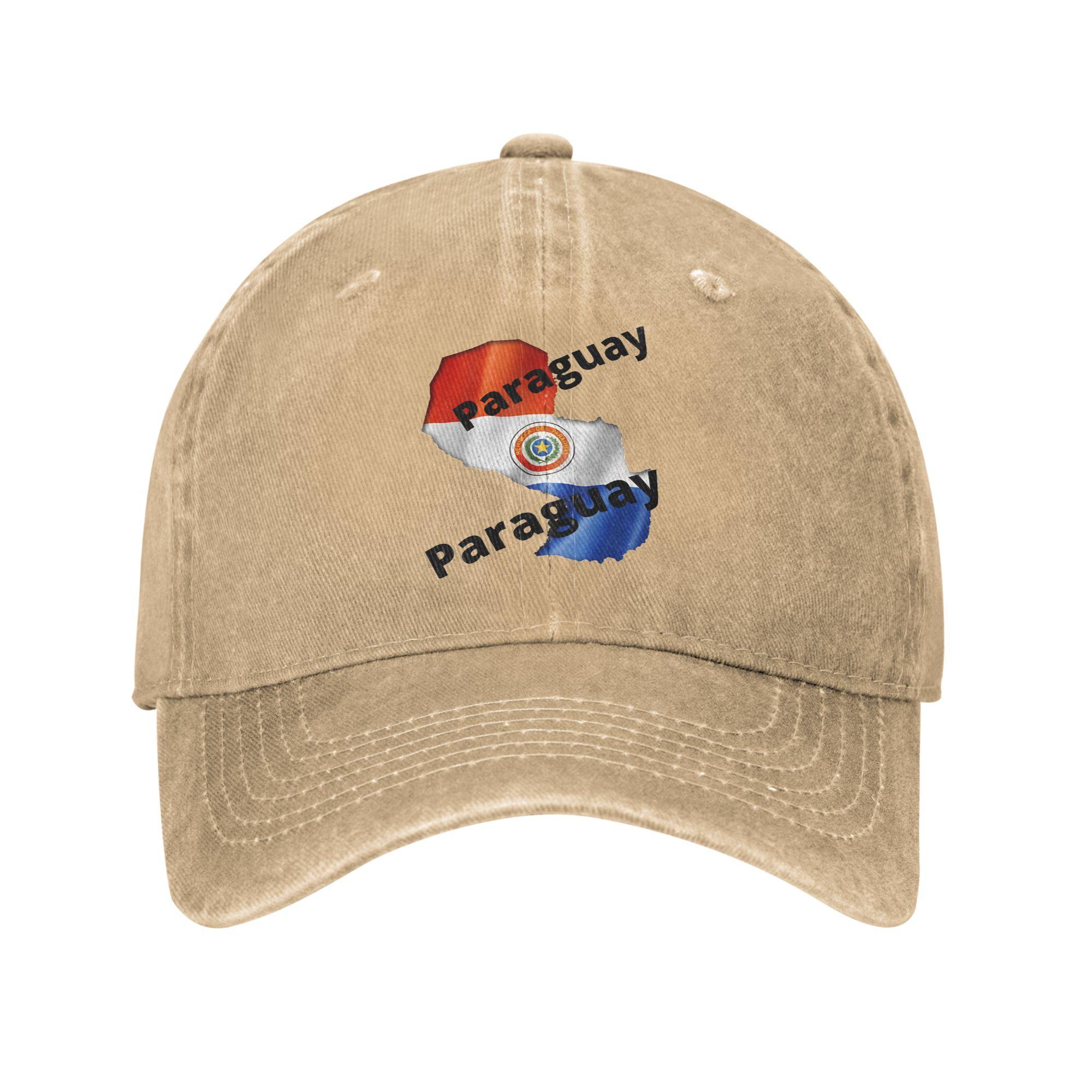 Paraguay Flag Trucker Hat Merch For Unisex Baseball Caps Vintage Wear Sun Caps Adjustable Adjustable