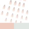 Nail Art Wear Nail Medium and Long Simple Nude Silver Starlight Nail Art Patch Wear Nail Art Finished Product