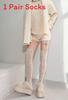Duvet Fleece Thickened Winter Stacking Socks For Women With Warm Cotton Material