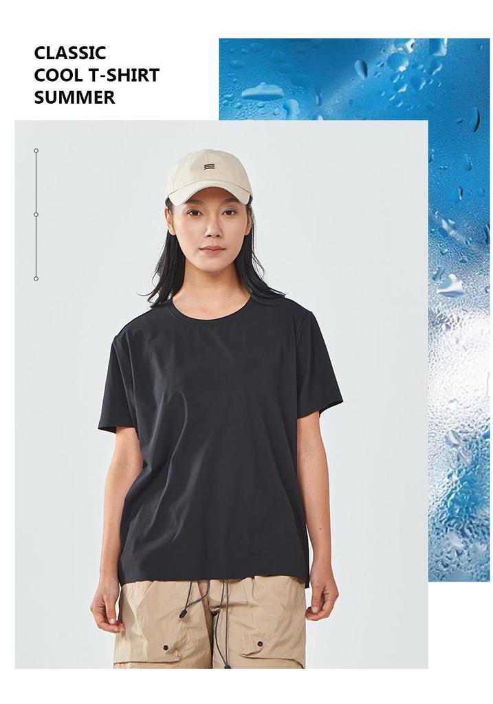 Women's Quick-Dry Short Sleeve T-Shirt - Summer Cooling, Breathable, Lightweight Sportswear