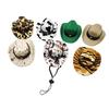 Factory New Handmade Adjustable Cute Cowboy Cartoon Woolen Felt Pet Cat Hat for Water Games