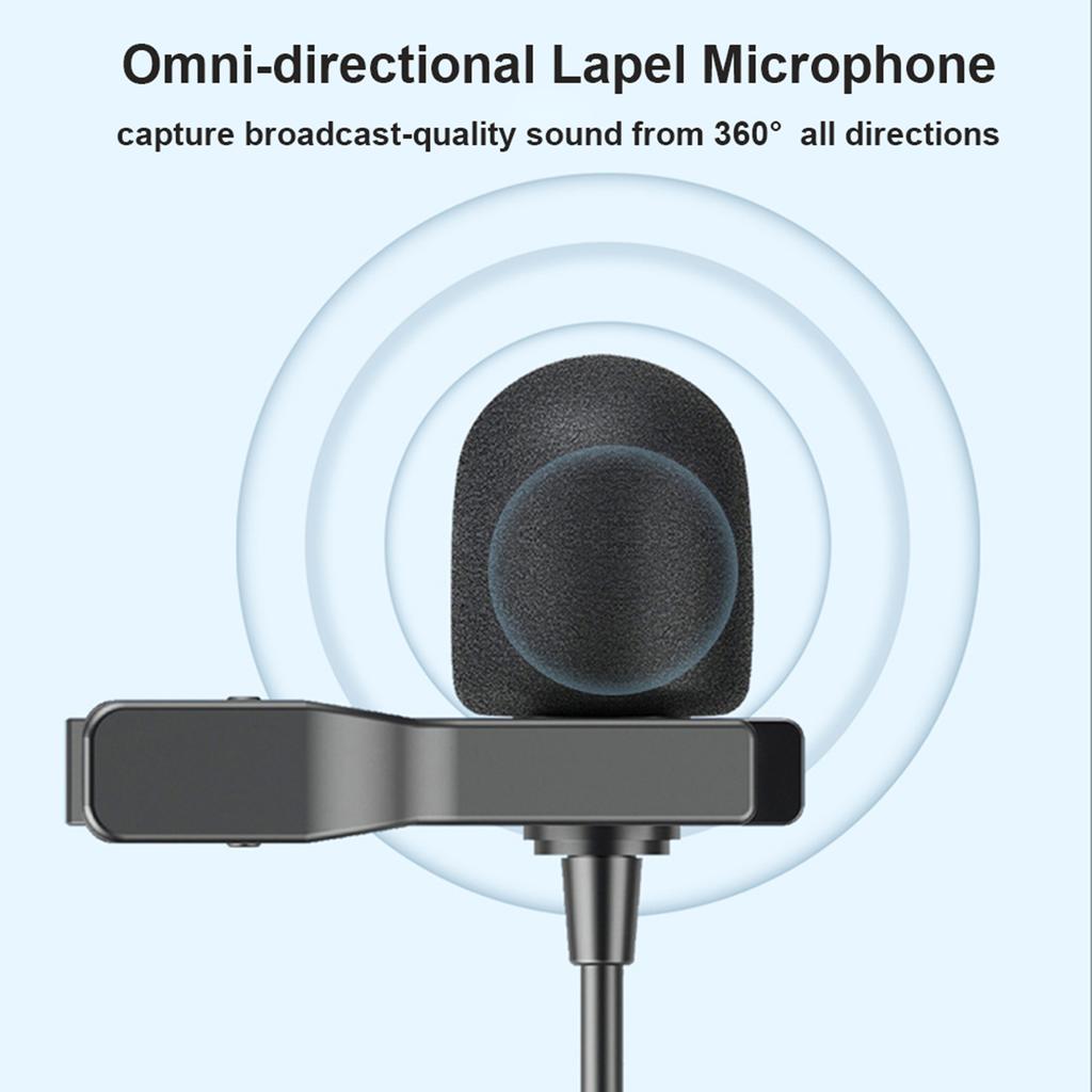 BOYA BY-M1 Pro II   Clip-on Microphone  -directional Condenser   Mic 3.5mm TRRS Plug 6M   Cable Plug-and-Play for Smartphone Camera