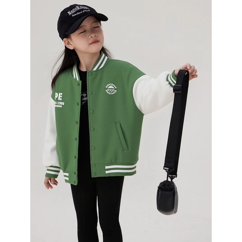 Brand Foreign Trade Original Order Medium and Large Children's Fleece Sweatshirt Boys' Jacket Girls' Baseball Jacket 2026 Autumn and Winter New Style
