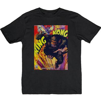 King Kong Ispirato al Vintage , T-shirt Retro, Maglietta Vintage Divertente, T-shirt Grafica Cool T-shirt Classica