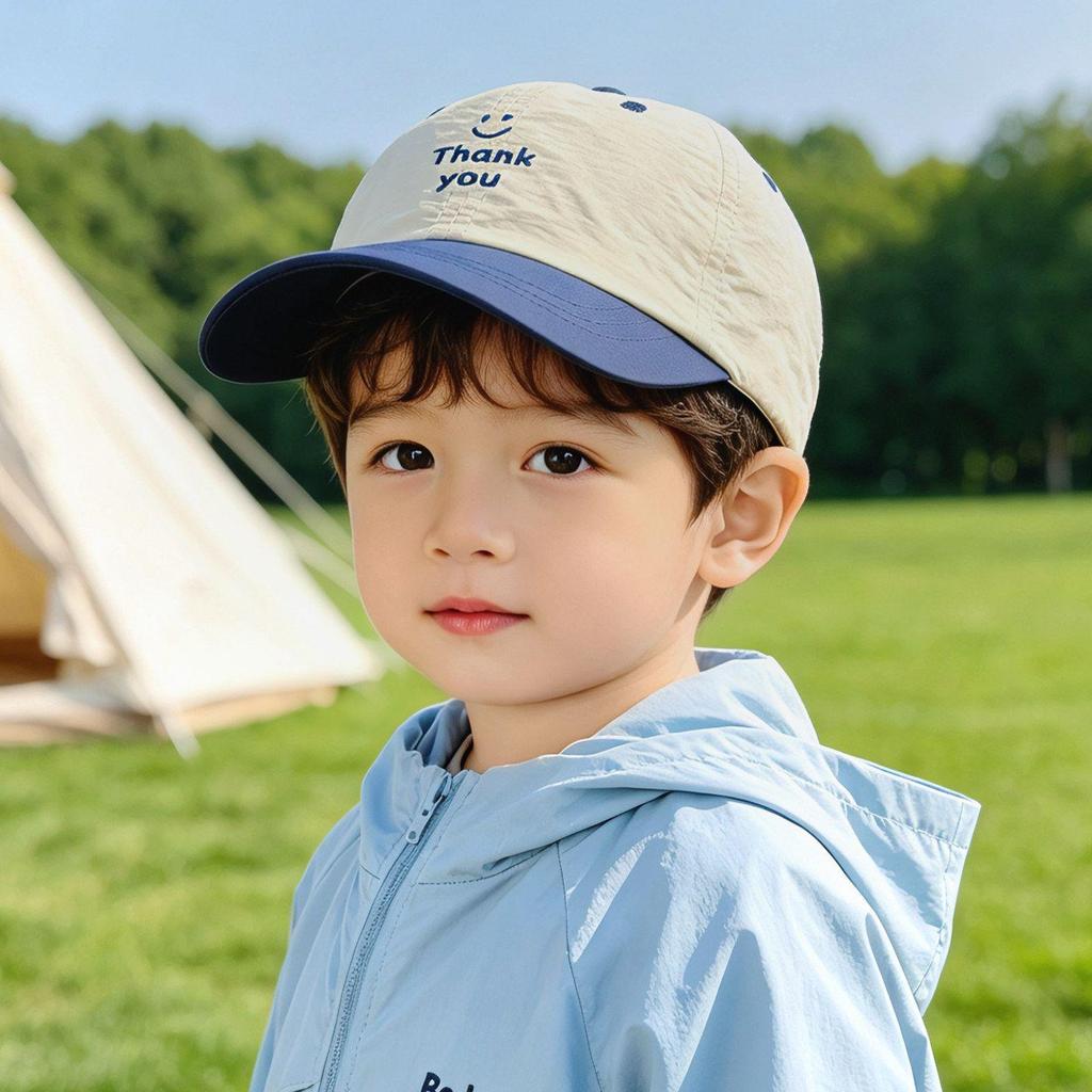 Kids' Quick-Dry Summer Baseball Cap - Breathable Sun Protection, Boy's Flat Cap, Cool Street Style