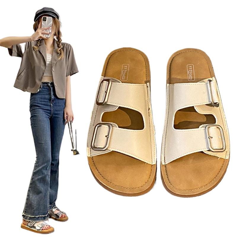 Fashion New Fashion Trend Women's Sandals Summer 2024 Soft Soled Non-slip Slippers Comfortable Flat Shoes Indoor Outdoor Sandals