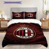 AC Milan Legacy: Passion Field Three-piece set (1 * duvet cover + 2 * pillowcase, without core) Bedding set Duvet cover and pillowcase