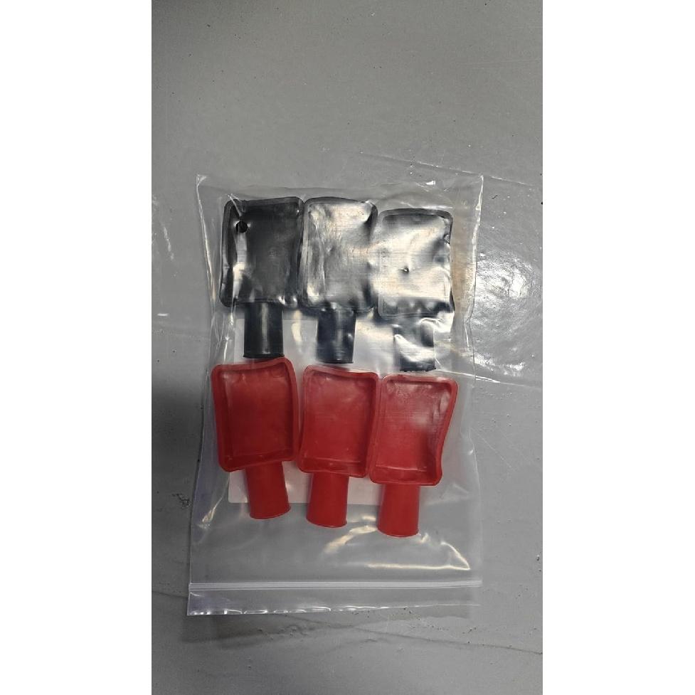 6Pcs Battery Terminal Cover, Battery Terminal Protector, Car Ulating Battery Cover, Soft Rubber Positive And Negative Poles Stud Covers Connector Top