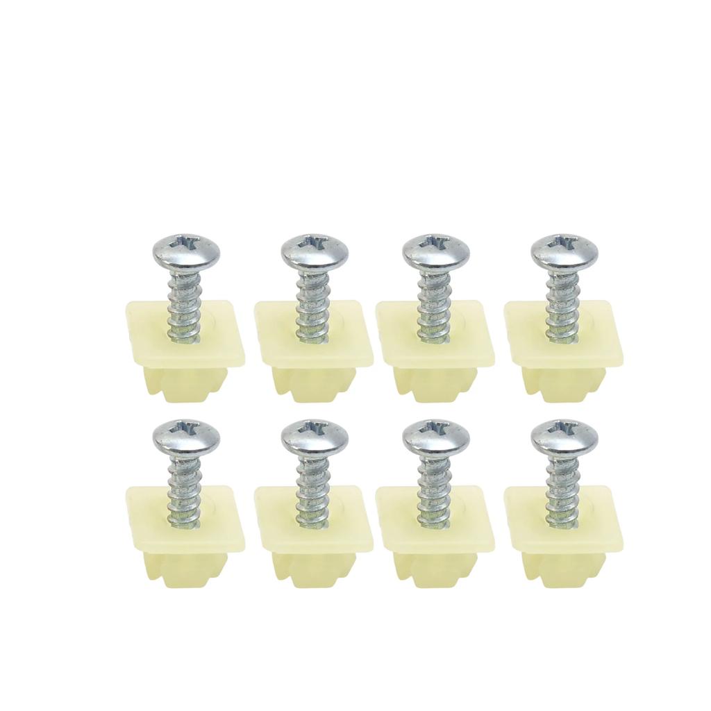 Universal License Plate Mounting Kit for GM Cars Self-Tapping Screw with Retainer Clip Replacement for Buick Chevrolet Parts
