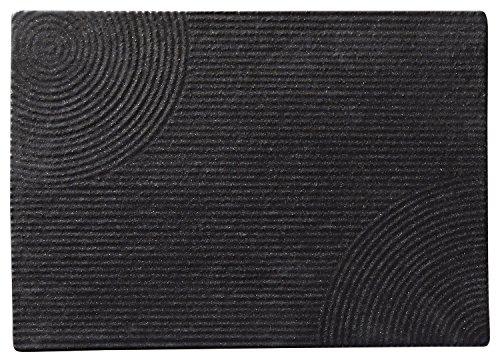 

Koyo Pottery Black Long Plate, 28cm, Flat Rectangular Plate with Yoisansui Pattern, 53762002