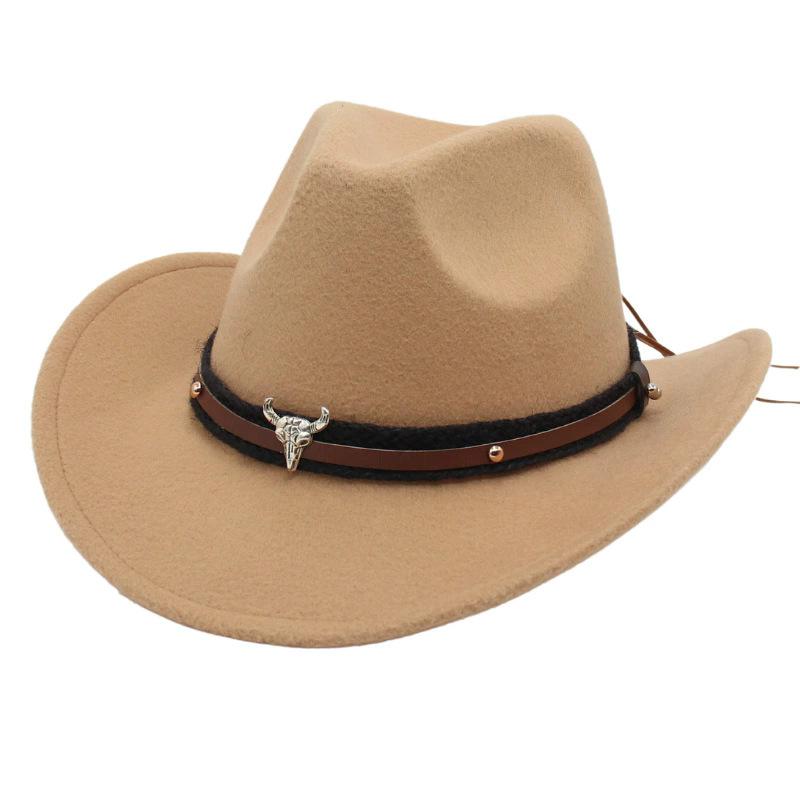 Unisex Trendy Western Cowboy Hat Cowgirl Cap Fedoras Costume Accessory For Halloween Christmas Birthday Masquerade Party Hats