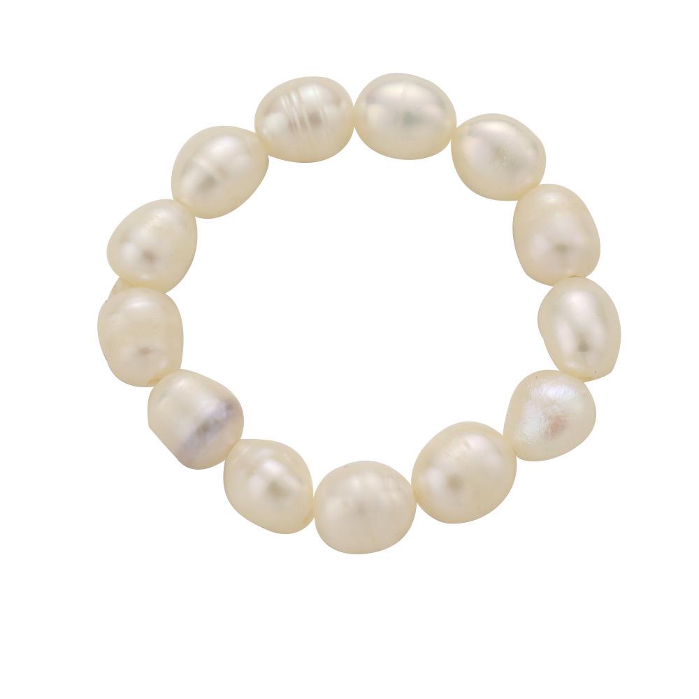 

Кольцо из пресноводного жемчуга и смолы в геометрическом стиле класса люкс - стиль легкой роскоши для женщин Resin