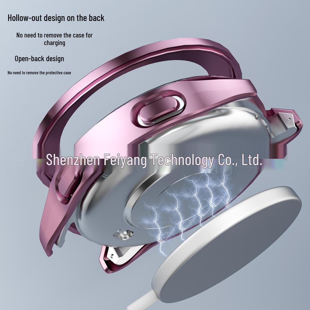 Xiaomi S3 Electroplated Hard Case: Hollow PC Protective Cover for Xiaomi Watch.