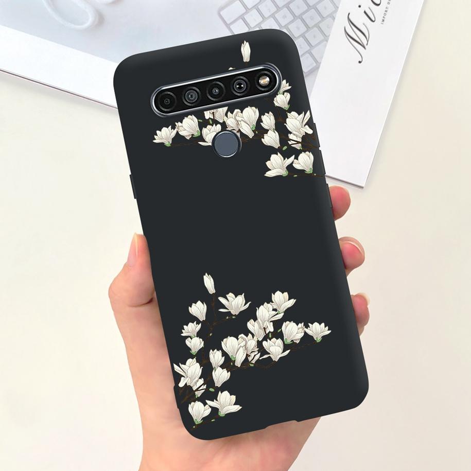 Para Funda LG K61 LMQ630EAW LM-Q630 Flor de Moda Suave Coque Fundas de Teléfono Para LG K61 2020 K 61 Cubierta Trasera de Silicona Para LGK61 Funda