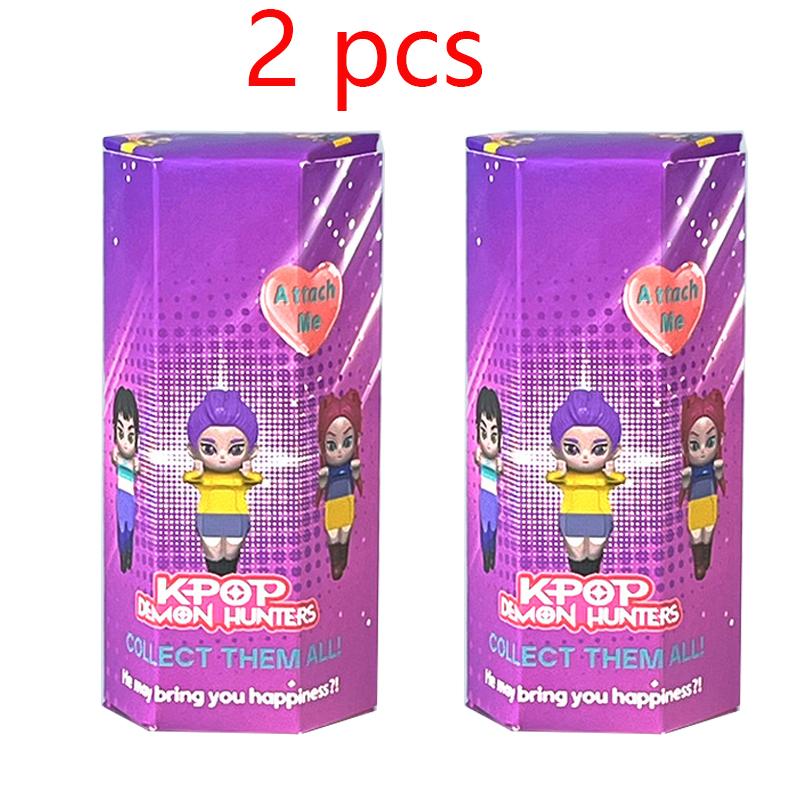 New K-pop Demon Hunters Angel Blind Box PVC Material Mini Anime Character Decoration Children's Christmas and Birthday Gifts
