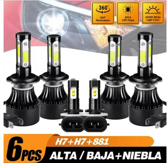 LED Scheinwerfer Kombi-Set: H11, H8, H9005, 9006, H4, H7, H13, 9007, 880, 881