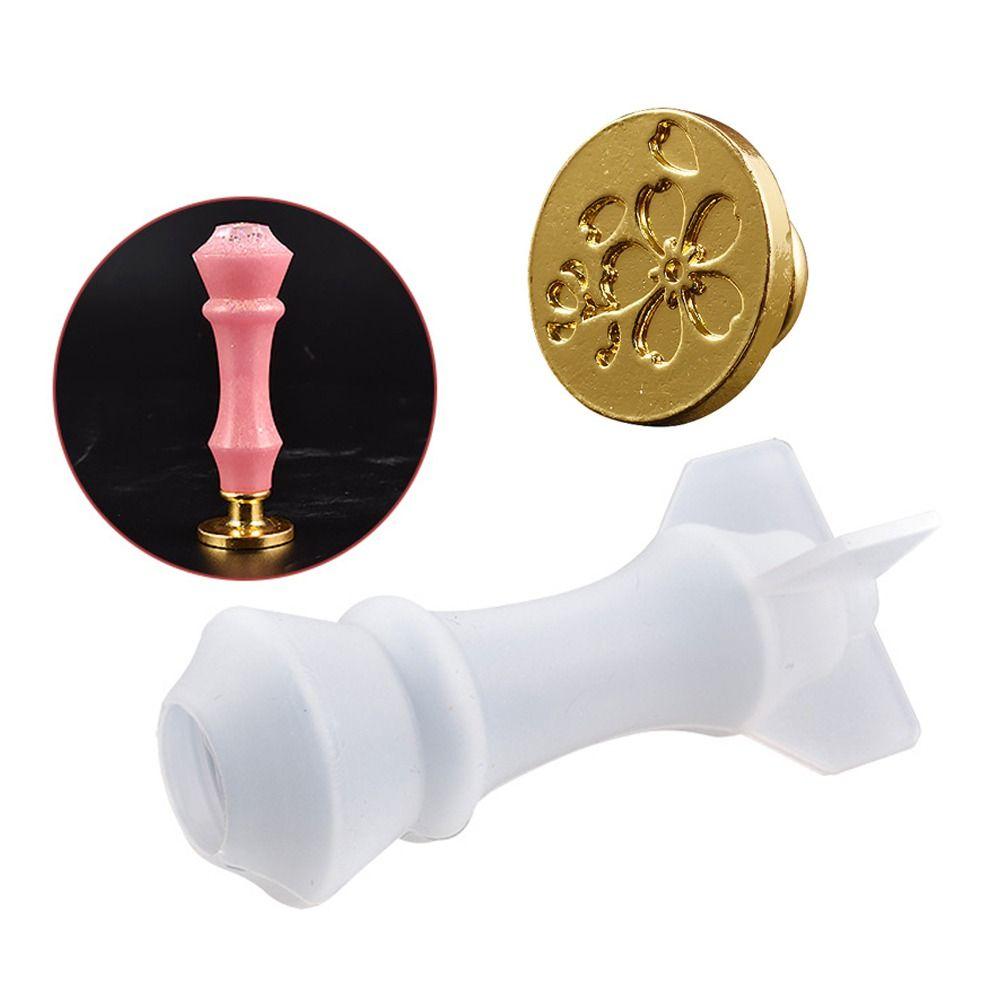 Casting Mould Scrapbooking Envelopes Wax Sealing Head Wax Seal Stamp Handle Mold Silicone Molds