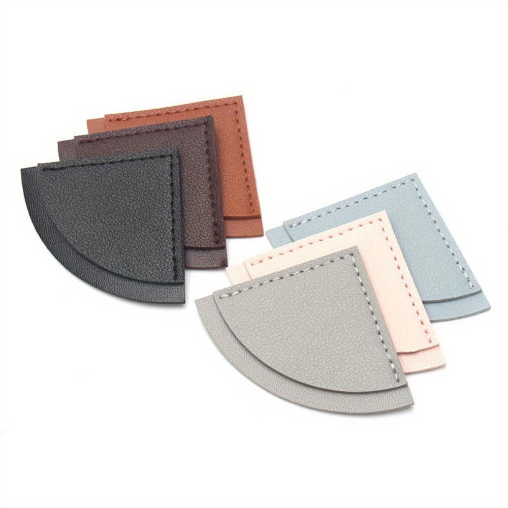 6pcs Fan-Shaped Page Book Marks Leather Corner Bookmark Book Accessories for Reading Lover Cute Handmade Book Reading Gift for Book Lovers