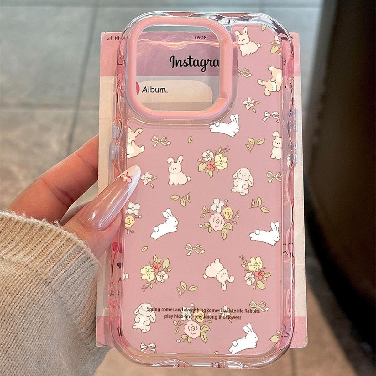 Cartoon Cute for Apple Phone Protective Case Full Cover Color Dopamine Girls with Hanging Chain for Apple Phone Protective Case For  iPhone 11