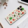 For iPhone 17 Pro Max Case Christmas Elements Pattern Printing Straight Edge TPU Phone Back Cover
