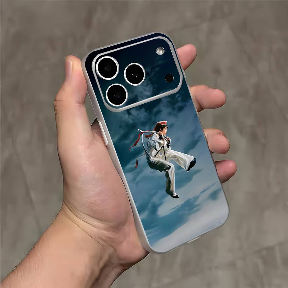 C-Conan Gray Wishbone Shockproof Transparent White Phone Case For iPhone 17,16,15,14,13,12,11,Pro,Max Magnetic Wireless Charging