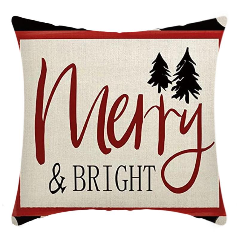 Christmas Nordic Style Santa Claus Pillowcase Home Sofa Cushion Car Cushion Cartoon Christmas Pillowcase