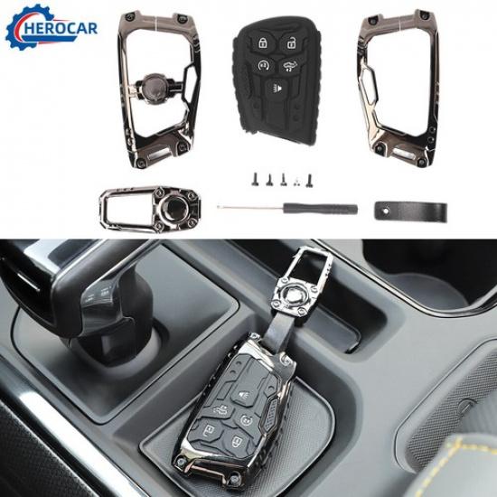 Car Key Fob Cover Case Shell Deco Protect For Chevy Silverado Suburban Tahoe 20+