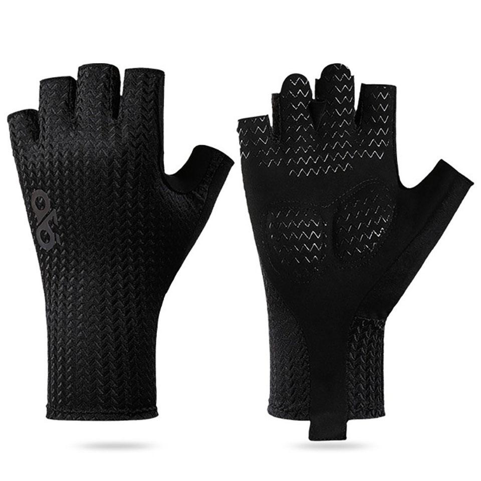 

KoKossi Summer Half Finger Cycling Bike Gloves Fitness Breathable Ultralight Road Bike Gloves Anti-Slip Shock Absorption M
