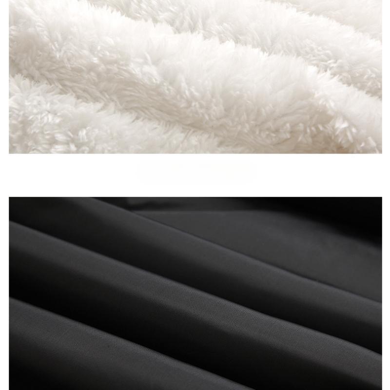 Stor storlek herr vinter vadderad och förtjockad väst herr höst och vinter varm utomhus lammullsväst jacka ståkrage ärmlös väst