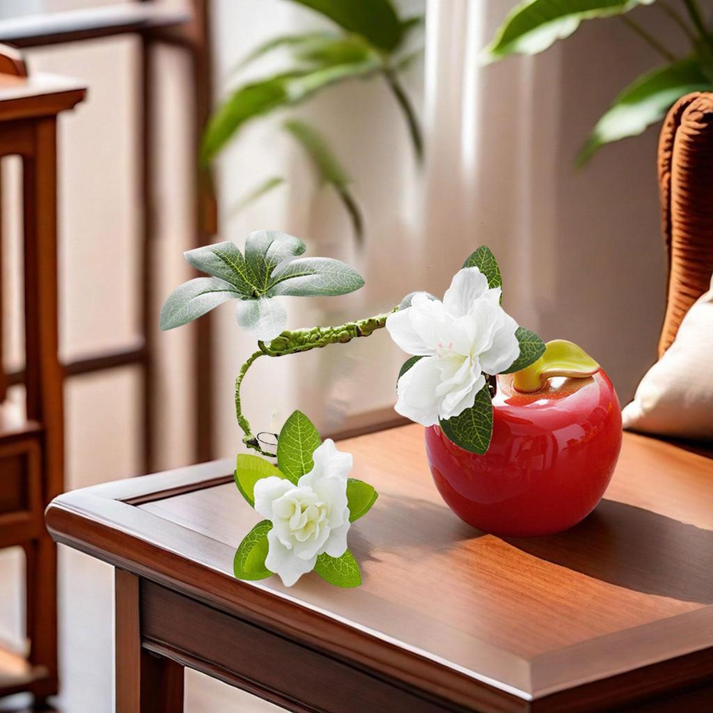Fruit Shaped Ceramic Flower Vase Propagation Vase Bunch Storage Entryway Desktop Planter Living Room Ornament Minimalist
