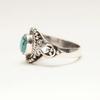 Solid 925 Sterling Silver Blue Copper Turquoise Gemstone Ring, Handmade Ring, Bohemian Ring, Partywear Ring