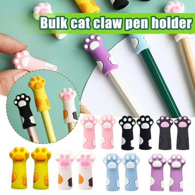 6/12 Stück Katzenpfoten Stricknadelstopper Mehrfarbig Katze Nadelstricken Niedliches Häkelzubehör N7X6