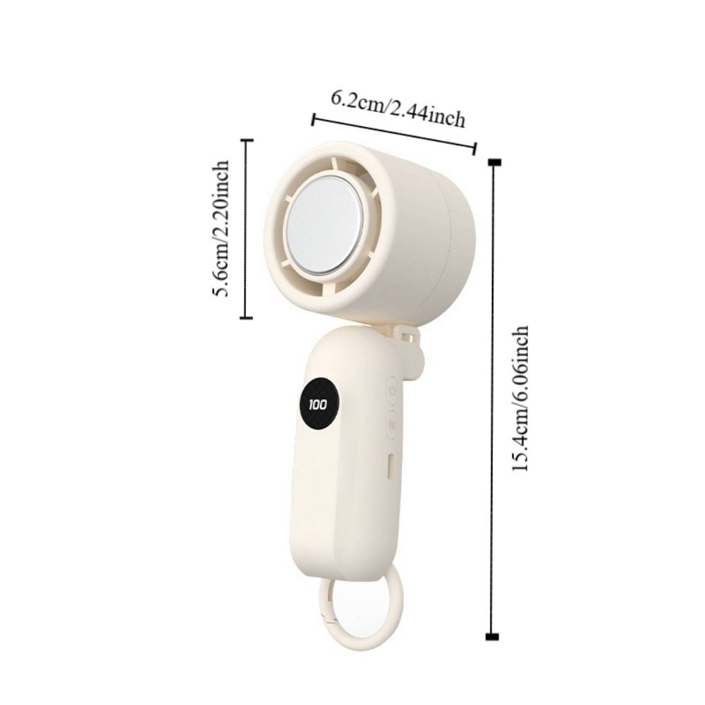 Semiconductor Refrigeration Mini Handheld Fan 3 Gears Adjustable Outdoor Cooling Fan  Study