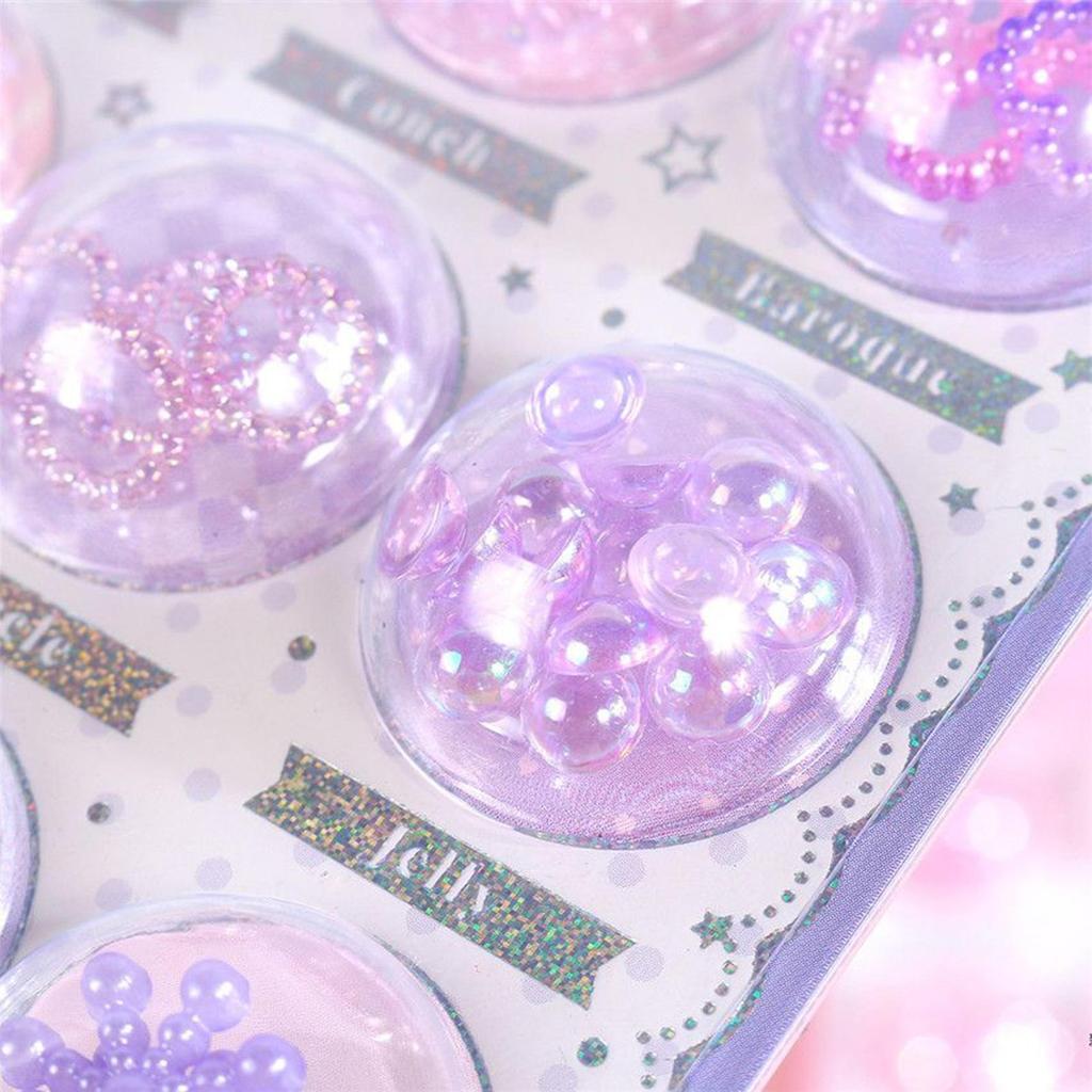 1 sheet 3D candy ocean Relief Kawaii Stickers DIY Scrapbooking Diary Mobile Phone Camera Decoration Cute Stickers