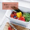 ISETO Kitchen Soft W X D X Made In with Drain Tub, White, 6.6L, 37.8cm 24.0cm 5.2-14.7cm H, Japan, Heat-Resistant (100°C), Foldable, Plug, Hangable,