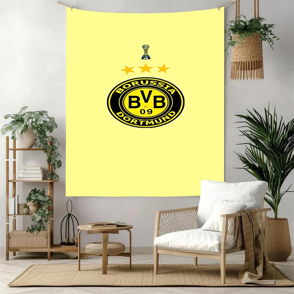 Borussia Dortmund Wall Decor Tapestry Art For Pet Memorial Birthdaywedding Party Backdrop Family Gift
