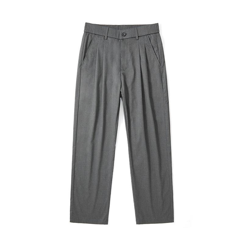 Modal cool casual pants summer thin new loose straight men's old money drape trousers