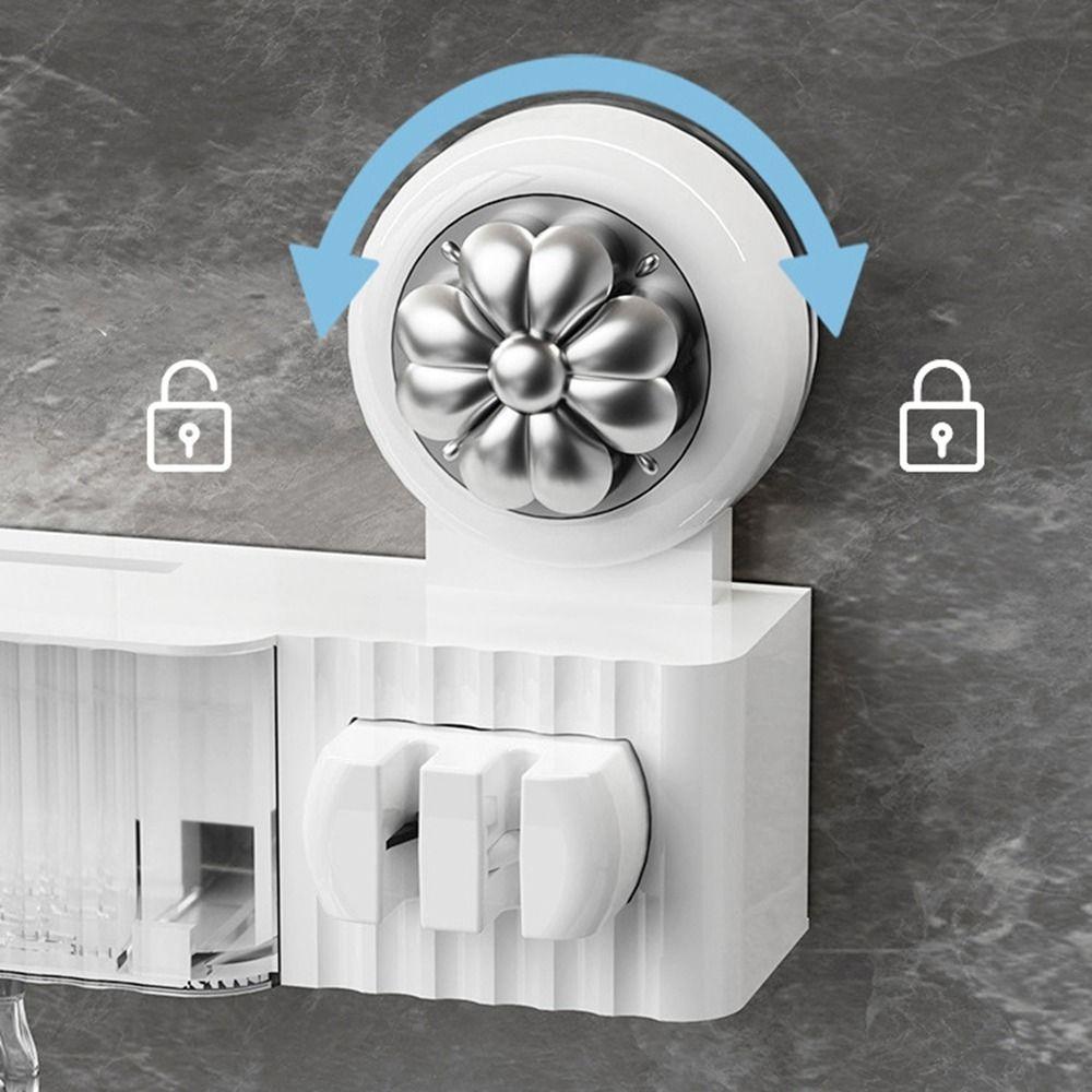 Large Capacity Suction Cup Knives Rack Wall Mounted Kitchenware Organizer for Home