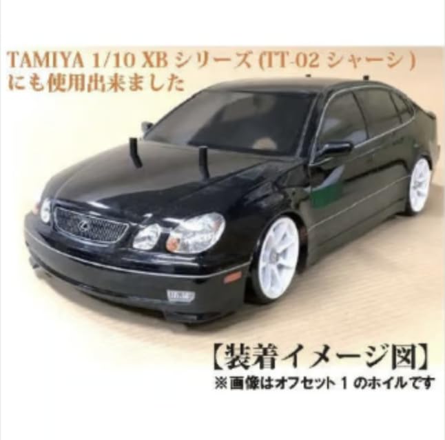 Pneus Drift TOPLINE Pré-montés sur Roues (Roues AVS MODÈLE T7, Déport 1) pour voitures RC (Rose)  HD-031PK