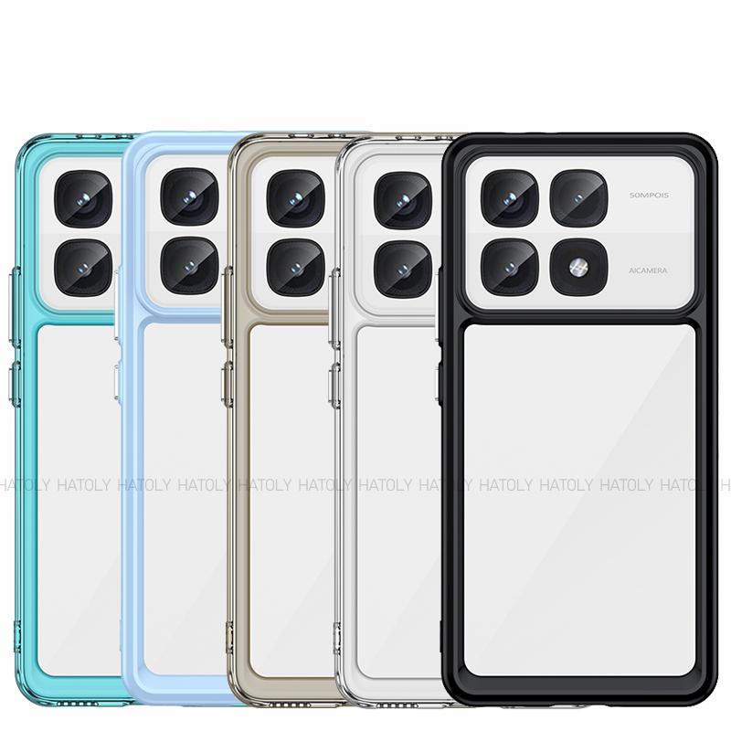 For Xiaomi Redmi K70 Ultra Case Xiaomi Redmi K70 Ultra Cover Clear PC Shockproof Silicon Phone Back Cover Xiaomi Redmi K70 Ultra