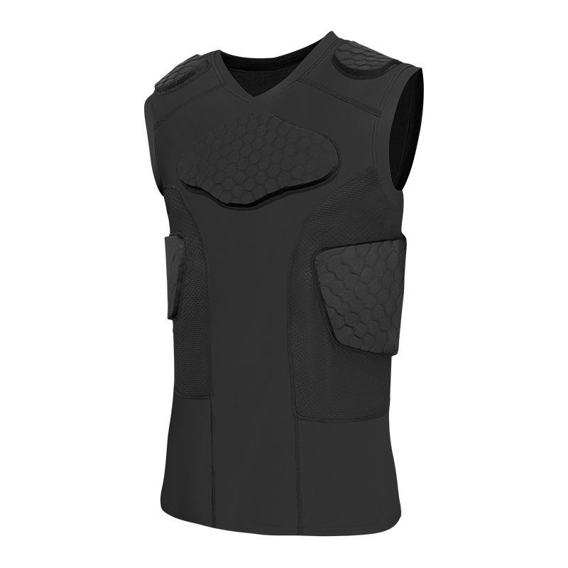 Rugby/Football Anti-collision Protective Gear Set: Padded Pants & Shoulder Pads for Goalkeepers - Tight-fitting, 3D Sports Equipment
